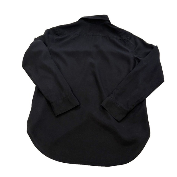 BABATON Aritzia Utility Tencel Lyocell Black Button Up Shirt; Women's XS - Picture 4 of 12